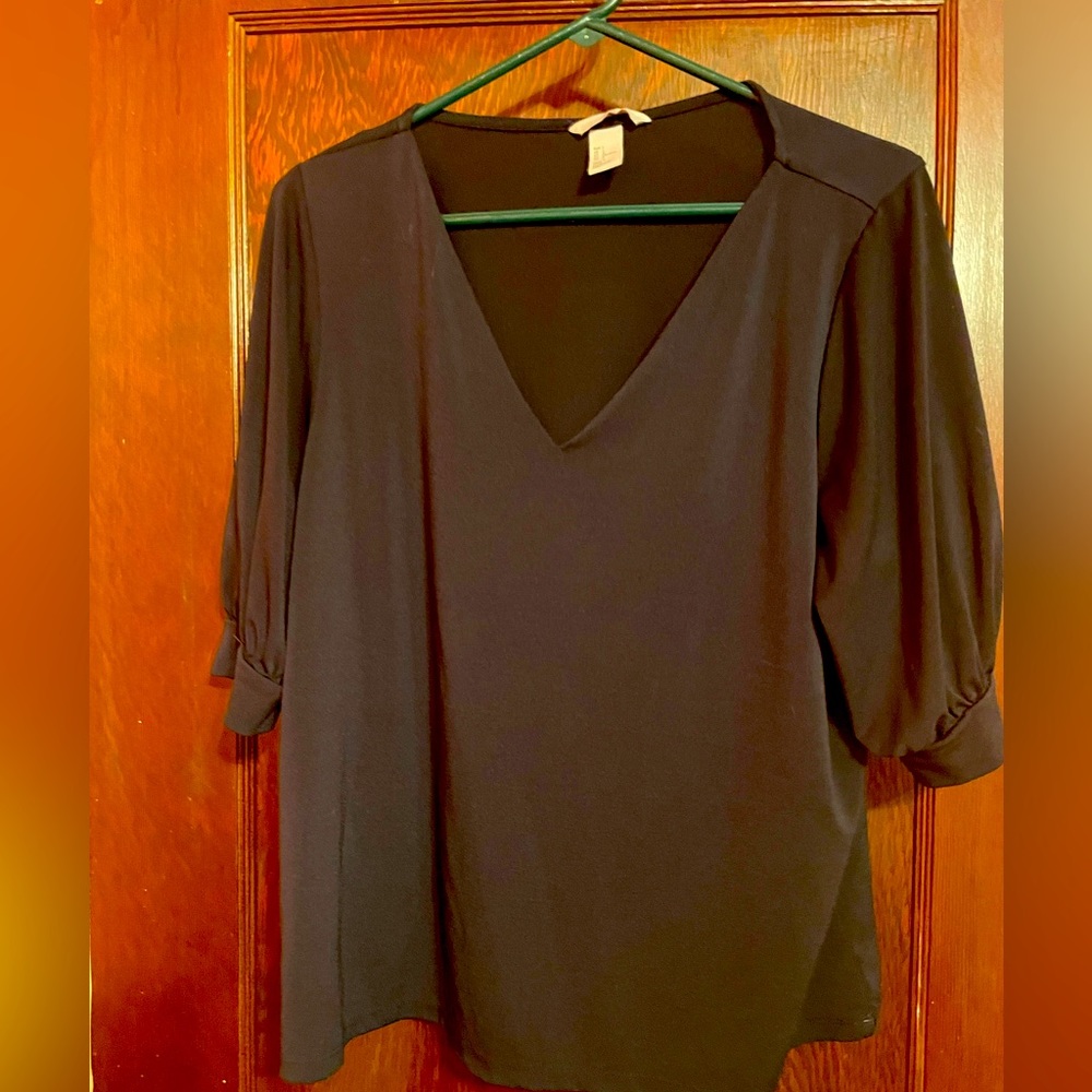 J Jill Large Navy Blue top